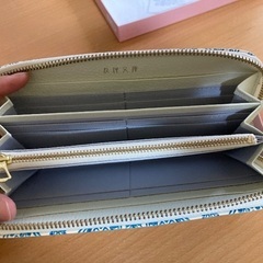 【値下げ】【中古美品】友禅文庫　レディース 長財布 本革 日本製の画像