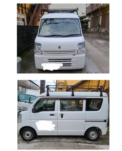 エブリィバン　ハイルーフ　ルーフキャリア付