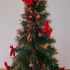 クリスマスツリー 光ファイバー　LED電球・装飾セットの画像
