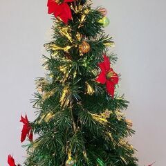 クリスマスツリー 光ファイバー　LED電球・装飾セットの画像