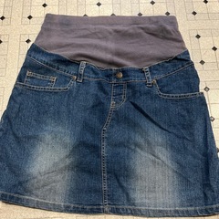 マタニティ　デニムスカート