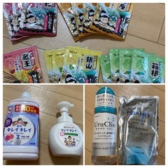 入浴剤、泡ハンドソープ、ハンドジェル