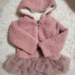 ✨お値下げ‼️カワイイ♥️モコモコチュール アウター 100の画像