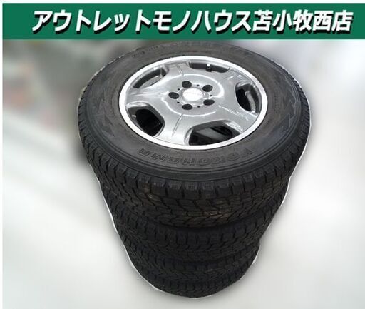 ホイール付きタイヤ 4本セット ENKEI エンケイ RIVAZZA 16×6.5J 5穴 +38 114.3 ヨコハマ ジオランダー 215/70R16 中古 苫小牧西店