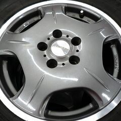 ホイール付きタイヤ 4本セット ENKEI エンケイ RIVAZZA 16×6.5J 5穴 +38 114.3 ヨコハマ ジオランダー 215/70R16 中古 苫小牧西店の画像