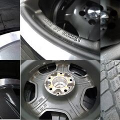 ホイール付きタイヤ 4本セット ENKEI エンケイ RIVAZZA 16×6.5J 5穴 +38 114.3 ヨコハマ ジオランダー 215/70R16 中古 苫小牧西店の画像