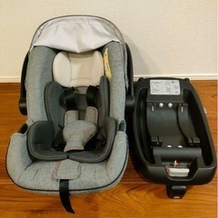 【美品】日本育児　スマートキャリー　ベースセット　チャイルドシートの画像