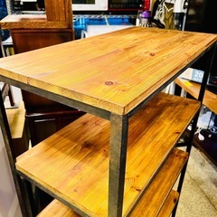 【武蔵小山店】 インダストリアル　アイアン　無垢　無垢材　棚　シェルフ　ラック　オープンシェルフ　検　鉄　無骨　男前　インテリア　ジャーナルスタンダード　関家具　クラッシュゲート　ノットアンティーク　industrial iron journal standard furniture rack shelf crush gate knot antiques の画像