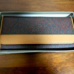 ◆marelli　マレリー イタリア製 ペイズリー 長財布 中古品