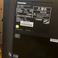 テレビ、リモコンの画像