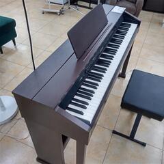 ★ジモティ割あり★  電子ピアノ ダークブラウン H84×D42×W137 クリーニング済み OJ6388の画像