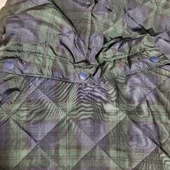 ✨お値下げ‼️無印良品 グリーンチェック アウター 130の画像