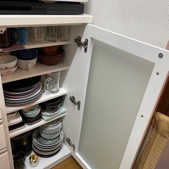 ニトリ　食器棚　キッチンボード（トースター付き）の画像