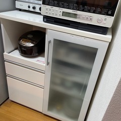 ニトリ　食器棚　キッチンボード（トースター付き）の画像
