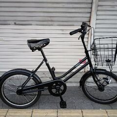 Welby[ウェルビー]Riche(リッシュ)20吋 コンパクト自転車 シングル/LEDオート/ブラック