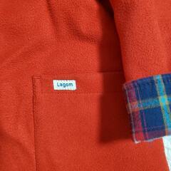 ✨お値下げ‼️Lagom 赤ギンガムチェック コート 110～130の画像