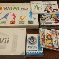 Wii本体+リモコン3つ+Wii fit plus+ソフト9本