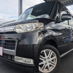 月々9千円〜分割可❗️車検2年付き！【名義変更代込み】広い車内！大人気‼️ダイハツ タントカスタム☆HDDナビ付き☆走行中DVD見れます☆電動スライドドア☆純正アルミ☆ドライブレコーダー☆ 事故修復歴無し☆そのまま乗って帰れます！の画像