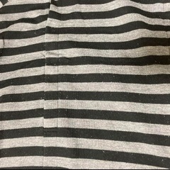 授乳服 黒とグレーのストライプの画像