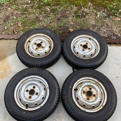 バリ山　ブリジストンw300 145/80R12 21年製造　軽...