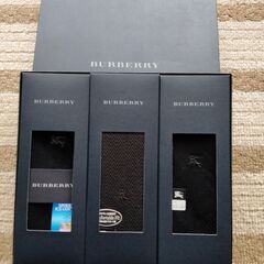 バーバリー　靴下　３足セット　箱入り　未使用品