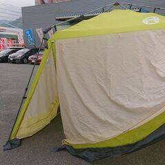 🔴山口市、コールマンテント脚3×3m￥4400🔴一人で組立可能🔴4面メッシュと二重🔴軒付き⬇️の画像