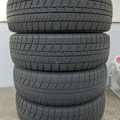 スタッドレスタイヤ・アルミホイール4本セット　155/65r13 ブリヂストンブリザック　2019年48週製造の画像