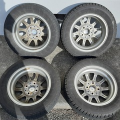 スタッドレスタイヤ・アルミホイール4本セット　155/65r13 ブリヂストンブリザック　2019年48週製造の画像