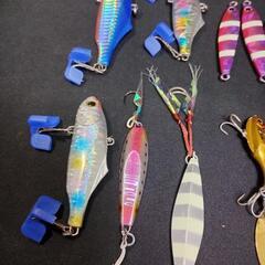 魚釣り  釣具　いろいろ ジグ　バイブレーション　ミノー　ジグヘッドの画像