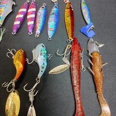魚釣り  釣具　いろいろ ジグ　バイブレーション　ミノー　ジグヘッドの画像