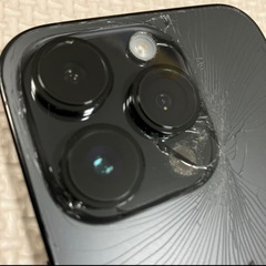 iPhone14Pro ブラック 黒 背面割れ 128GBの画像