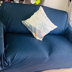 ソファ＋ガラステーブルの画像