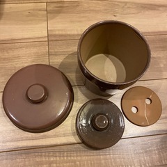 漬物容器　陶器の画像