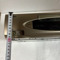 東芝V H SビデオデッキA-99東芝レコーダープレーヤーやや傷や汚れあり幅430mm×高さ105mm×奥行330mmプラスチックの画像