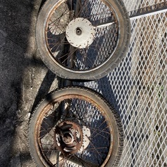 ホンダプレスカブ50 AA01 前後ホイールセットの画像