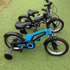 幼児用補助輪付き自転車14インチ