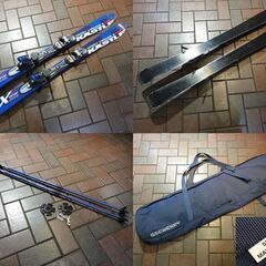 KASTLE 116cm ショートスキー Short Carver チロリア ビンディング付き板 ポール スキーバッグセット ケスレー 新道東店の画像