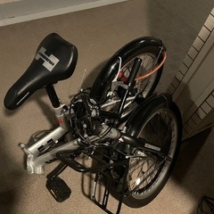 ハマー　折りたたみ自転車シルバー　使用頻度少ない美品の画像
