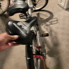 ハマー　折りたたみ自転車シルバー　使用頻度少ない美品の画像