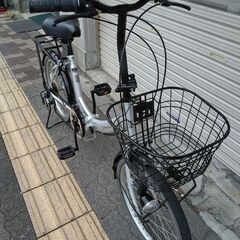 Granville[グランヴィレ]20吋 折り畳み自転車 外装6段(シルバー)の画像