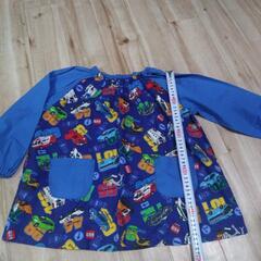 中古美品 手作りスモック トミカ生地 110～120