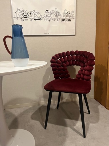 【新品未使用】noce ボルドー　椅子