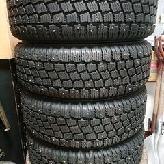 引き取り ジムニー スパイクタイヤ 225/60R16 4本 カップピン