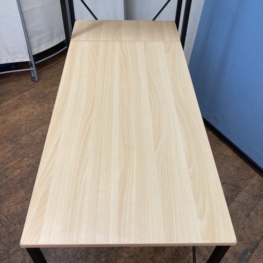 S265 ⭐ 綺麗 PCデスク+チェアセット  木製デスク ラック付き 幅110cm ⭐クリーニング済