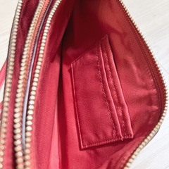 COACH ショルダーバッグ ペブルドレザー ピンク　ダブルジップ レイラ の画像