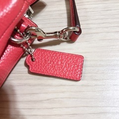 COACH ショルダーバッグ ペブルドレザー ピンク　ダブルジップ レイラ の画像