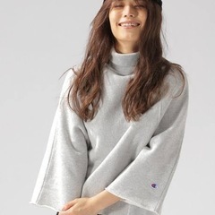 Champion グレー タートルネック スウェット CW-N012