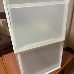無印良品　MUJI ポリプロピレン　収納ケース　　大 約幅３４×...