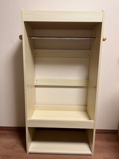 美品 子供用 ハンガーラック ランドセル収納 ワードローブ ①