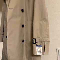 新品ベージュ ダブルブレスト トレンチコート　　9号の画像